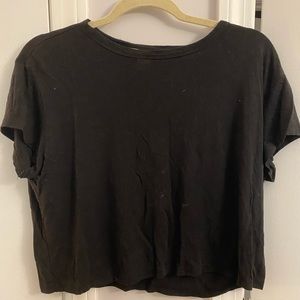 H&M Basic Black Crop Top